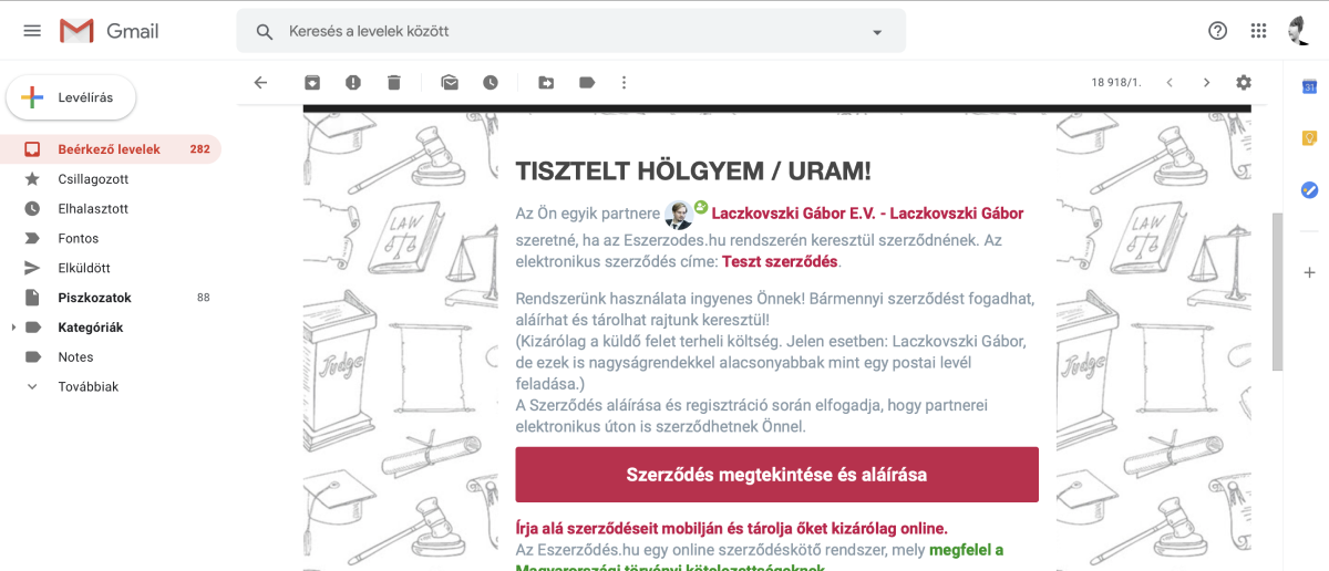 Underskriv eContract første skridt