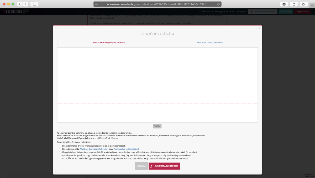 Underskriv eContract femte trin