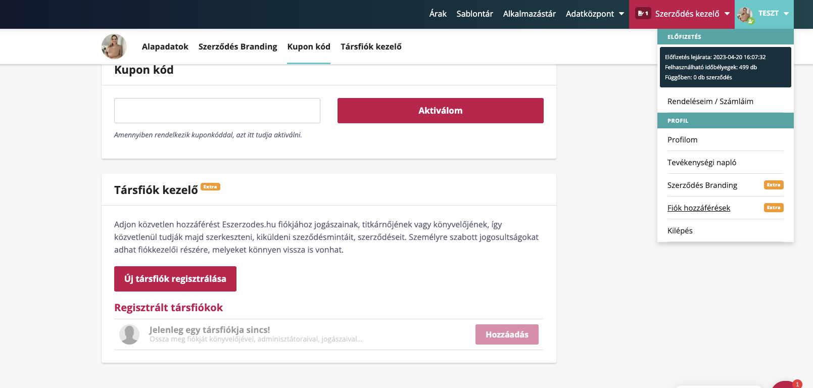 Companion account manager - Arbejdsdeling