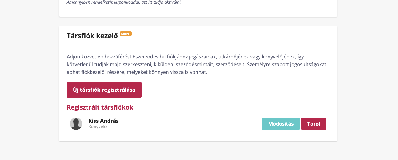 Companion account manager - Arbejdsdeling